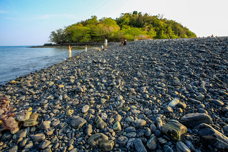 Pebble beach on Koh Lipe island, Satun province Thailand