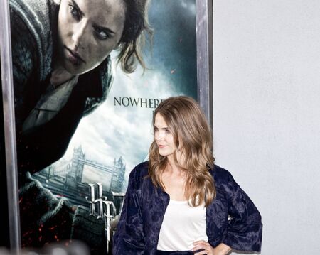 NEW YORK - NOVEMBER 15:  Actress Keri Russell attends the premiere of 'Harry Potter and the Deathly Hallows: Part 1' at Alice Tully Hall on November 15, 2010 in New York City.のeditorial素材