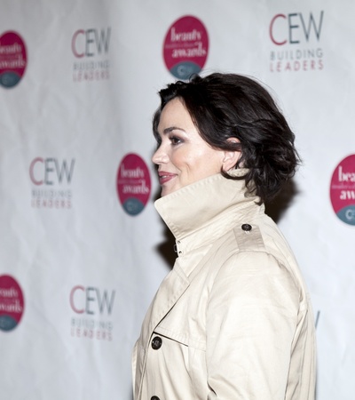 NEW YORK, NY - MAY 20: Actress Karen Duffy attends the 2011 Cosmetic Executive Women Beauty Awards at The Waldorf-Astoria Hotel on May 20, 2011 in New York City.のeditorial素材