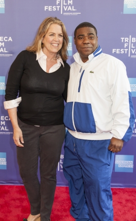 NEW YORK, NY - APRIL 24: Director Marina Zenovich and Tracy Morgan attend Tribeca Talks: The Artist's Angle 'Richard Pryor: Omit The Logic' during the 2013 Tribeca Film Festival on April 24, 2013 in New York City.のeditorial素材