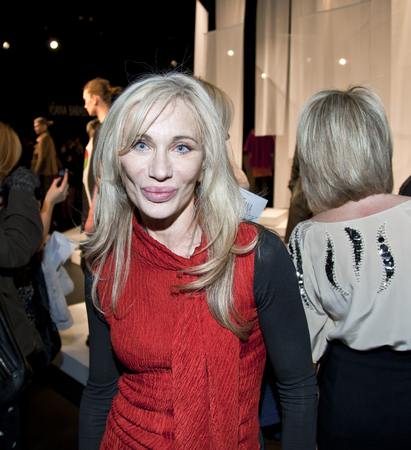 NEW YORK, NY - FEBRUARY 13  Yoana Baraschi at the Yoana Baraschi Fall 2011 presentation during Mercedes-Benz Fashion Week at The Box at Lincoln Center on February 13, 2011 in New York City のeditorial素材