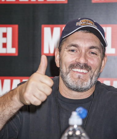 New York, NY, USA - October 11, 2014: Marvel artist Ron Garney attends Comic Con 2014 at The Jacob K. Javits Convention Center in New York Cityのeditorial素材