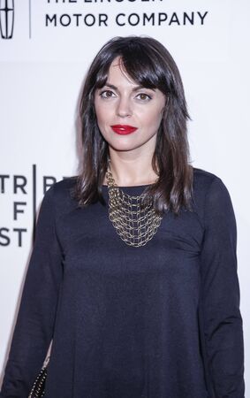 New York, NY, USA - April 17, 2015: Actress Adriana DeMeo attends the premiere of 'The Wannabe' during the 2015 Tribeca Film Festival at BMCC Tribeca PAC, Manhattanのeditorial素材