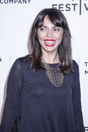 New York, NY, USA - April 17, 2015: Actress Adriana DeMeo attends the premiere of 'The Wannabe' during the 2015 Tribeca Film Festival at BMCC Tribeca PAC, Manhattanのeditorial素材