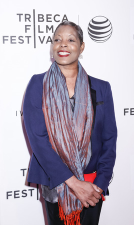 New York, NY, USA - April 19, 2015: Robin Harper attends the premiere ofのeditorial素材