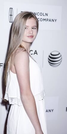 New York, NY, USA - April 22, 2015: Jacqueline Baum attends the World premiere Narrative of Maggie during the 2015 Tribeca Film Festival at BMCC Tribeca PAC, Manhattanのeditorial素材