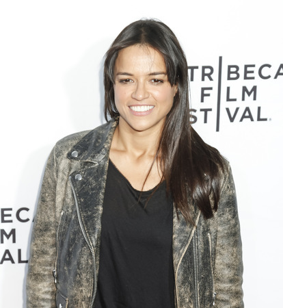 New York, NY, USA - April 15, 2015: Actress Michelle Rodriguez attends the world premiere of Live From New York during the 2015 Tribeca Film Festival at The Beacon Theatre, Manhattanのeditorial素材