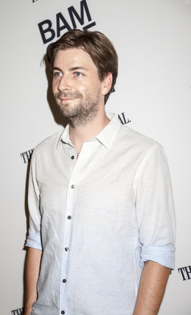 Brooklyn, NY, USA - June 21, 2015: Director Jon Watts attends BAMcinemaFest 2015 'Cop Car' premiere at BAM Peter Jay Sharp Building, BAM Rose Cinemaのeditorial素材