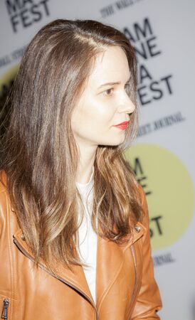 Brooklyn, NY, USA - June 22, 2015: Actress Katherine Waterston attends BAMcinemaFest 2015 âQueen of Earthâ premiere at BAM Peter Jay Sharp Building, BAM Rose Cinemaのeditorial素材