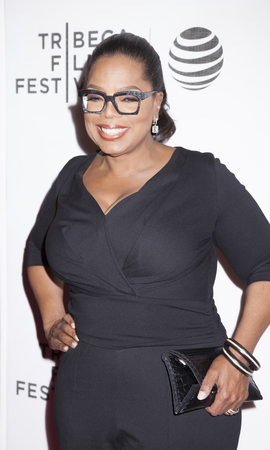 New York, NY, USA - April 20, 2016: Actress, producer Oprah Winfrey attends the 'Greenleaf' premiere during the 2016 Tribeca Film Festival at the John Zuccotti Theater at BMCC Tribeca Performing Arts Centerのeditorial素材