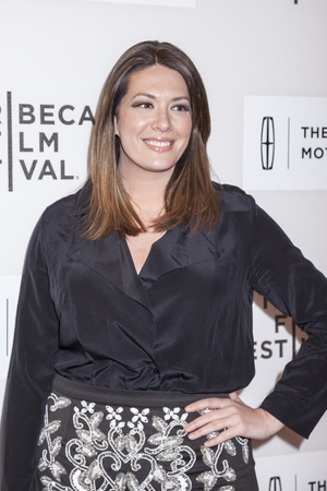 New York, NY, USA - April 20, 2016: Comedian Michelle Collins attends the 'A Hologram For The King' premiere during the 2016 Tribeca Film Festival at the John Zuccotti Theater at BMCC Tribeca Performing Arts Centerのeditorial素材