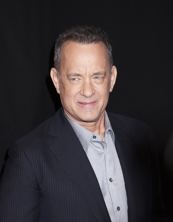 New York, NY, USA - April 20, 2016: Actor Tom Hanks attends the 'A Hologram For The King' premiere during the 2016 Tribeca Film Festival at the John Zuccotti Theater at BMCC Tribeca Performing Arts Centerのeditorial素材