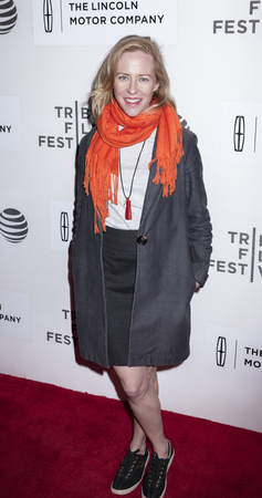 New York, NY, USA - April 20, 2016: Actress Amy Hargreaves attends the 'A Hologram For The King' premiere during the 2016 Tribeca Film Festival at the John Zuccotti Theater at BMCC Tribeca Performing Arts Centerのeditorial素材