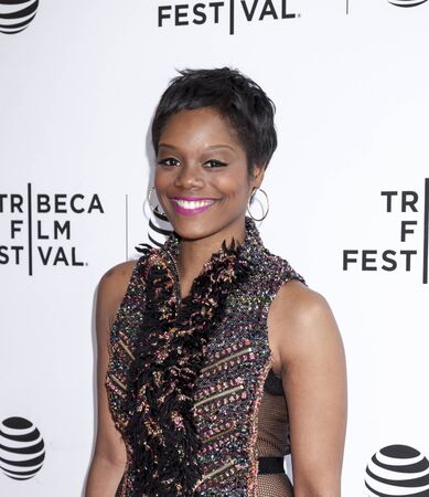 New York, NY, USA - April 22, 2016: Actress Afton Williamson attends Tribeca Tune In: 'The Night Of' Screening during 2016 Tribeca Film Festival at SVA Theatreのeditorial素材