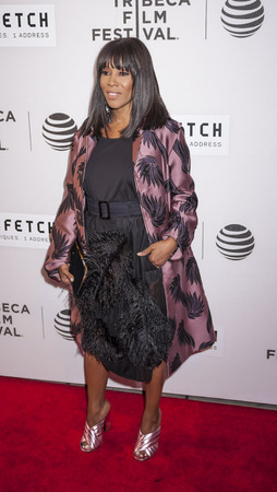 New York, NY, USA - April 13, 2016: Stylist June Ambrose attends the 2016 Tribeca Film Festival opening night world premiere of 'The First Monday In May' at John Zuccotti Theater at BMCC Tribeca Performing Arts Centerのeditorial素材