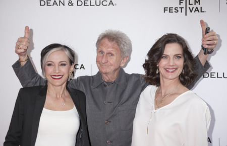 New York, NY, USA - April 18, 2016: Actors Nana Visitor, Rene Auberjonois and Terry Farrell attend the Tribeca Tune In: 'For The Love Of Spock' during the 2016 Tribeca Film Festival at the SVA Theatre, Manhattanのeditorial素材