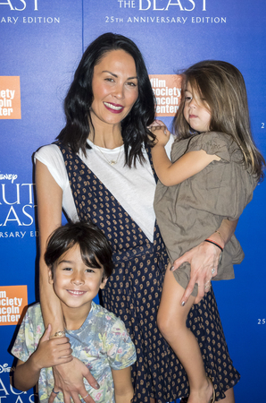 New York, NY, USA - September 18, 2016: Jules Wainstein with children attend the 'Beauty and The Beast' 25th Anniversary Screening at Alice Tully Hall, Lincoln Center, Manhattanのeditorial素材