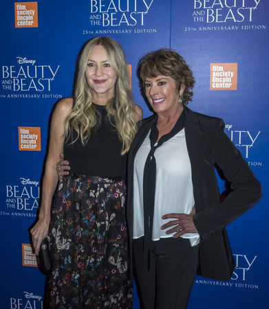 New York, NY, USA - September 18, 2016: Linda Larkin and Paige O'Hara attend the 'Beauty and The Beast' 25th Anniversary Screening at Alice Tully Hall, Lincoln Center, Manhattanのeditorial素材
