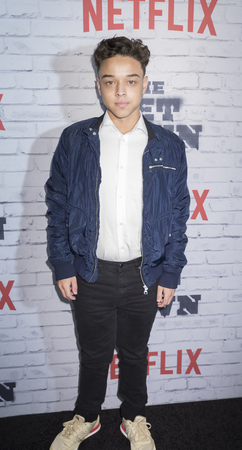 New York, New York, USA, April 5, 2017: Jason Genao attends New York Kickoff Party for the Netflix The Get Down season One Part Two at Irving Plaza, Manhattanのeditorial素材