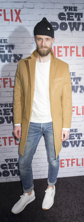 New York, New York, USA, April 5, 2017: Adam David Thompson attends New York Kickoff Party for the Netflix The Get Down season One Part Two at Irving Plaza, Manhattanのeditorial素材