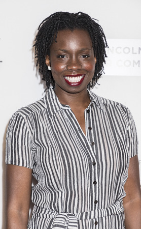 NEW YORK, NY , USA - APRIL 24: Actress Adepero Oduye attends North American Premiere of THE DINNER during the 2017 Tribeca Film Festival at BNCC Tribeca PAC, Manhattanのeditorial素材