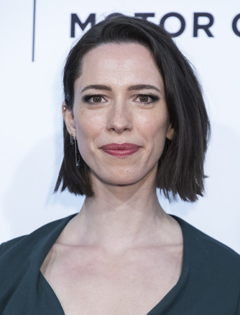 NEW YORK, NY , USA - APRIL 22: Actress Rebecca Hall attends World Premiere Permission during the 2017 Tribeca Film Festival at SVA Theater, Manhattanのeditorial素材