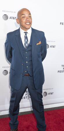 New York, NY, USA - April 19, 2017: Rickey Minor attends the 2017 Tribeca Film Festival - 'Clive Davis: The Soundtrack Of Our Lives' world premiere - opening night at Radio City Music Hallのeditorial素材