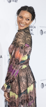 New York, NY, USA, April 19 2017: Karen Minor attends the 2017 Tribeca Film Festival - 'Clive Davis: The Soundtrack Of Our Lives' world premiere - opening night at Radio City Music Hallのeditorial素材