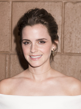 NEW YORK, NY , USA - APRIL 26: Actress Emma Watson attends Tribeca Gala: The Circle Premiere during the 2017 Tribeca Film Festival at BMCC Tribeca PAC, Manhattanのeditorial素材