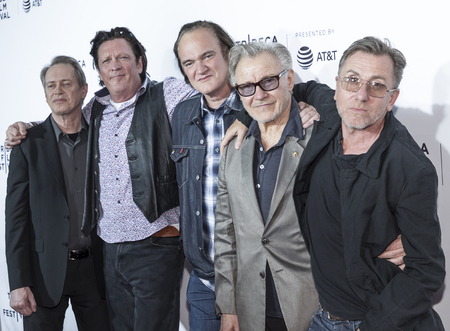 New York, NY, USA - April 26, 2017: Director and cast attend 25th Anniversary Retrospective Screening of Reservoir Dogs at The 2017 Tribeca Film Festival at Beacon Theatre, Manhattanのeditorial素材