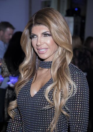 New York, NY, USA - February 22, 2018: Teresa Giudice attends WE TV Launches Bridezillas Museum Of Natural Hysteria at Arena, Manhattanのeditorial素材