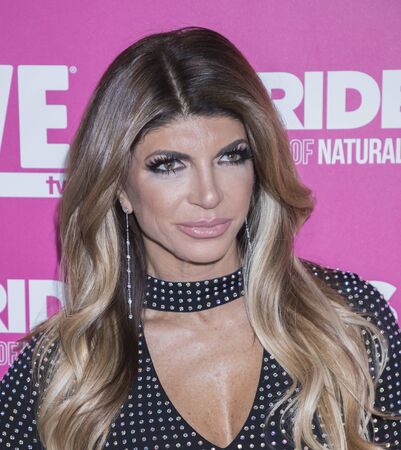 New York, NY, USA - February 22, 2018: Teresa Giudice attends WE TV Launches Bridezillas Museum Of Natural Hysteria at Arena, Manhattanのeditorial素材