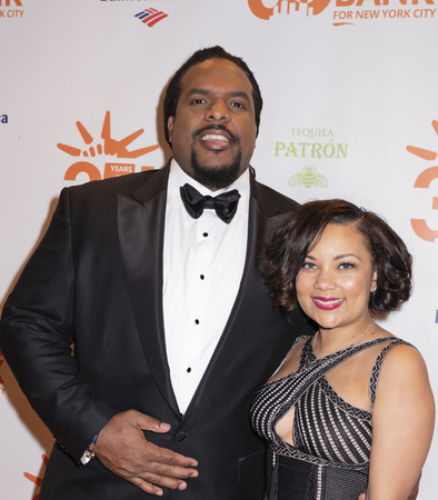 New York, NY, USA - April 17, 2018: Willie Colon and Aikisha Holly Colon attend the Food Bank for New York City's Can Do Awards Dinner at Cipriani Wall Street, Manhattanのeditorial素材