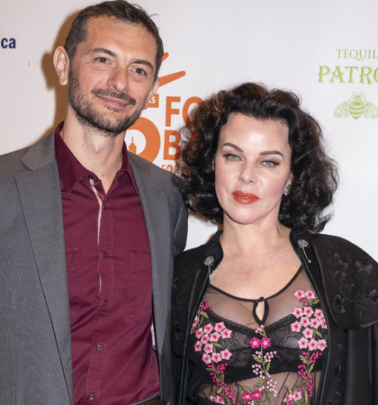 New York, NY, USA - April 17, 2018: Entrepreneur Gabriele Corcos and actress Debi Mazar attends the Food Bank for New York City's Can Do Awards Dinner at Cipriani Wall Street, Manhattanのeditorial素材