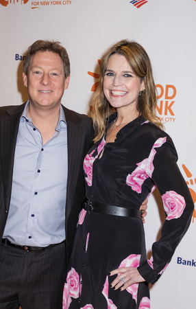 New York, NY, USA - April 17, 2018: Michael Feldman, Savannah Guthrie attend the Food Bank for New York City's Can Do Awards Dinner at Cipriani Wall Street, Manhattanのeditorial素材