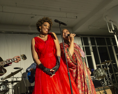 New York, NY - October 13, 2018: Macy Gray and Lisa Fischer perform at Loft Party A Night for the Soul for Jazz Foundation of America at Hudson Studiosのeditorial素材