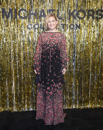 New York, NY, USA - February 13, 2019: Kate Hudson attends the Michael Kors Collection Fall 2019 Runway Show during New York Fashion Week at Cipriani Wall Street, Manhattanのeditorial素材