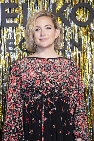 New York, NY, USA - February 13, 2019: Kate Hudson attends the Michael Kors Collection Fall 2019 Runway Show during New York Fashion Week at Cipriani Wall Street, Manhattanのeditorial素材