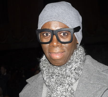 New York, NY, USA - February 11, 2019:  J. Alexander on the front row for Dennis Basso Fall/Winter 2019 Collection during New York Fashion Week at Cipriani 42nd Street, Manhattanのeditorial素材