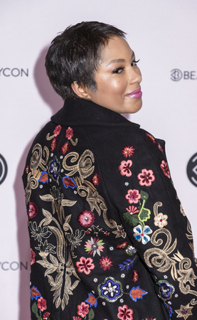 New York, NY, USA - April 6, 2019: Alicia Quarles attends Beautycon Festival NYC 2019 at Jacob K. Javits Convention Center, Manhattanのeditorial素材
