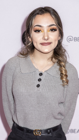 New York, NY, USA - April 6, 2019: Hailey Orona attends Beautycon Festival NYC 2019 at Jacob K. Javits Convention Center, Manhattanのeditorial素材