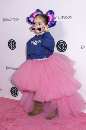 New York, NY, USA - April 7, 2019: Taylen Biggs attends Beautycon Festival NYC 2019 at Jacob K. Javits Convention Center, Manhattanのeditorial素材
