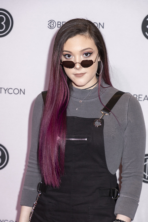 New York, NY, USA - April 7, 2019: Taylor Felt attends Beautycon Festival NYC 2019 at Jacob K. Javits Convention Center, Manhattanのeditorial素材