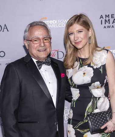 New York, NY, USA - April 15, 2019: Rick Helfenbein and Sara Eisen attend AAFA American Image Awards 2019 at The Plaza, Manhattanのeditorial素材
