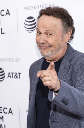New York, NY, USA - April 25, 2019: Billy Crystal attends the "Standing Up, Falling Down" premiere during 2019 Tribeca Film Festival at SVA Theater, Manhattanのeditorial素材