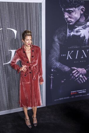 New York, NY, USA - October 2, 2019: Alysia Reiner attends the New York premiere of "The King" at SVA Theater, Manhattanのeditorial素材