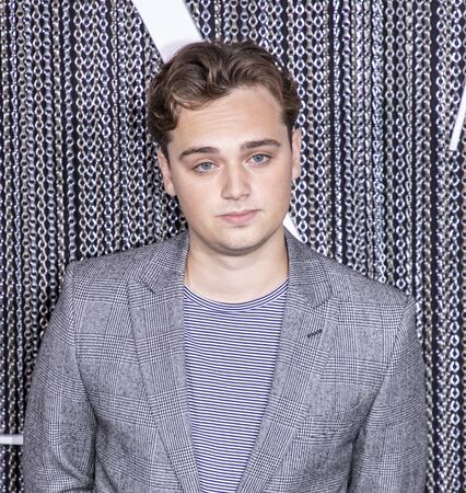 New York, NY, USA - October 2, 2019: Dean-Charles Chapman attends the New York premiere of "The King" at SVA Theater, Manhattanのeditorial素材