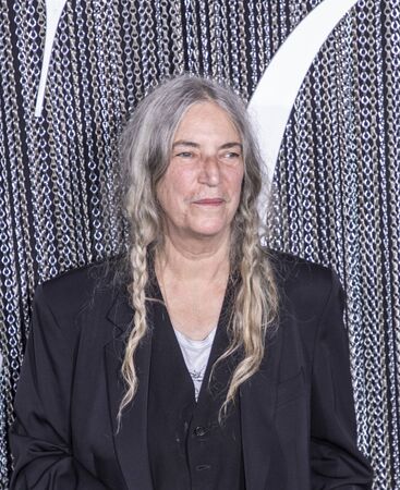 New York, NY, USA - October 2, 2019: Patti Smith attends the New York premiere of "The King" at SVA Theater, Manhattanのeditorial素材