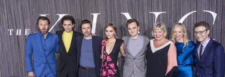 New York, NY, USA - October 2, 2019: Cast, director, composer and producer attend the New York...