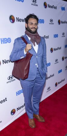 New York, NY, USA - October 23, 2019: Arian Moayed attends the opening night screening of "Sell By" during NewFest Film Festival at SVA Theater, Manhattanのeditorial素材